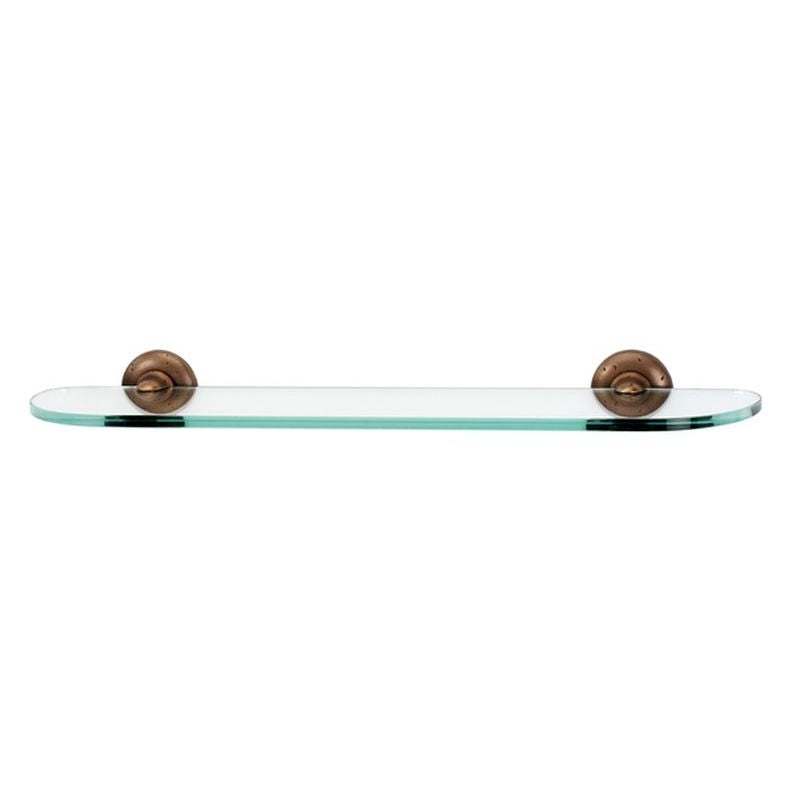 Sierra 24" Glass Shelf w/Brackets in Rust Bronze