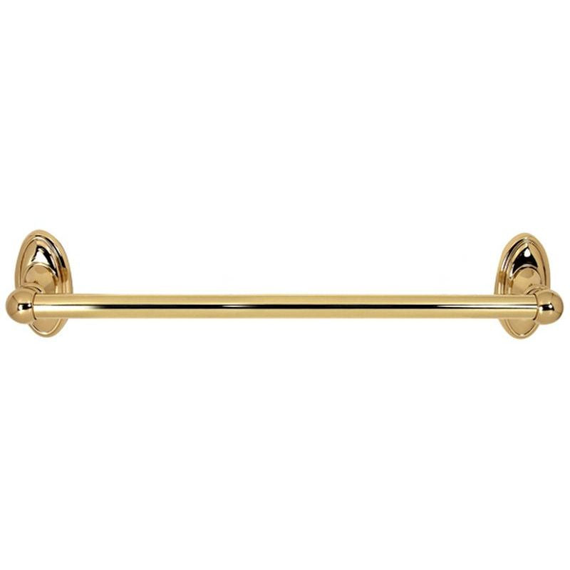 Classic Traditional 12" Towel Bar in Polished Brass