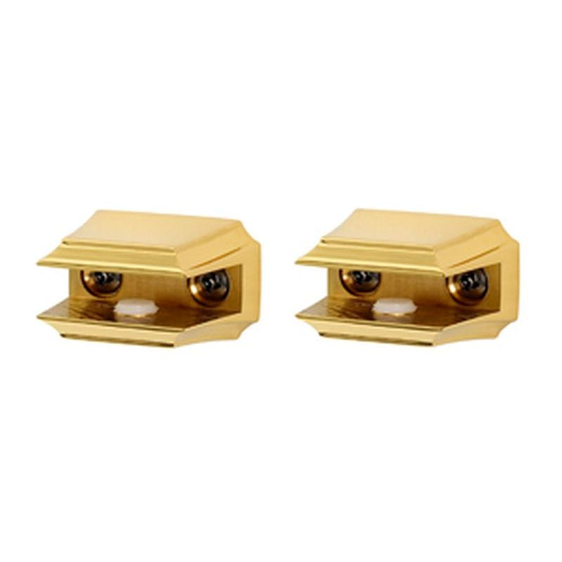 Geometric Shelf Brackets in Polished Brass