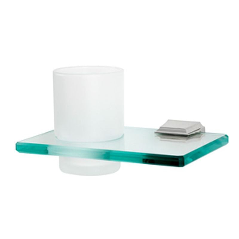 Geometric Tumbler Holder w/Tumbler in Polished Chrome