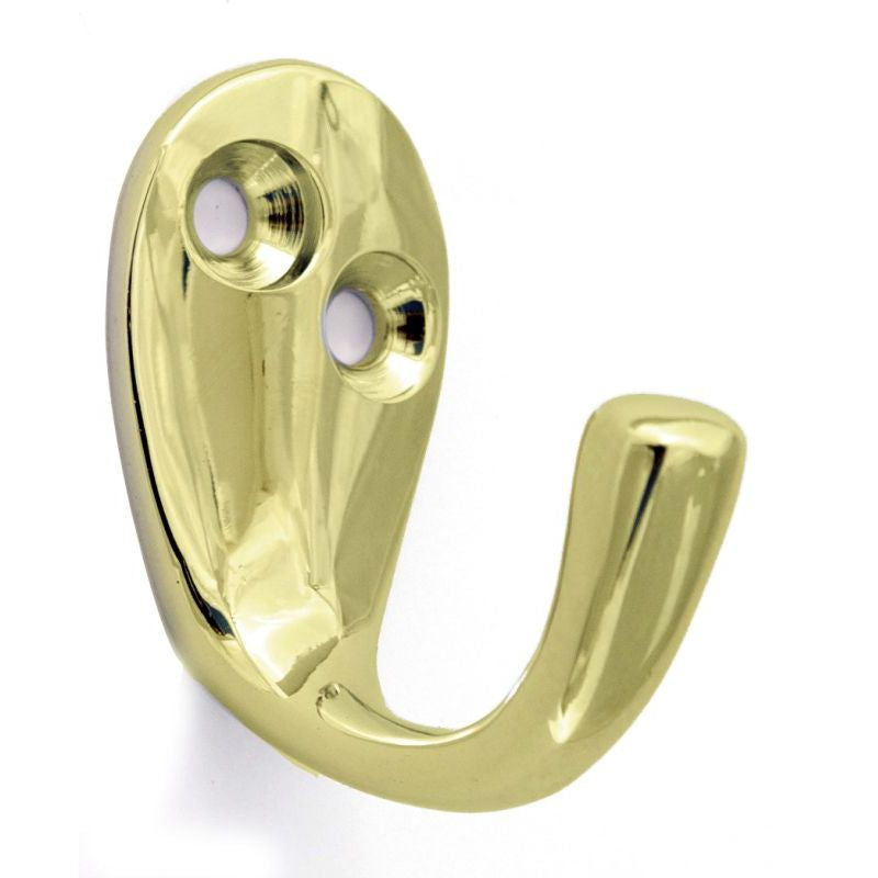1-3/8" Robe Hook in Polished Brass