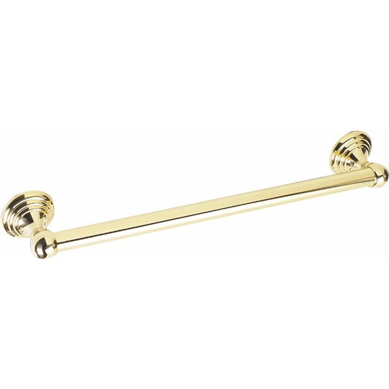 Embassy 18x1 Grab Bar in Polished Brass