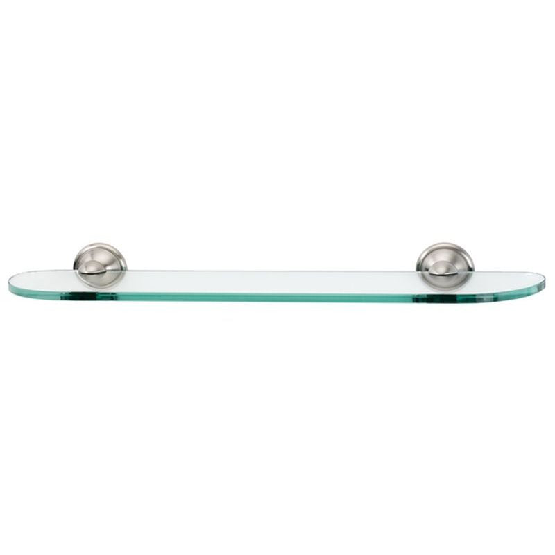 Yale 24" Glass Shelf w/Satin Nickel Brackets
