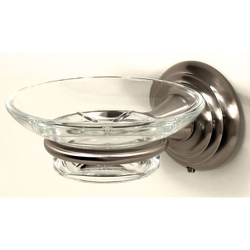Embassy Soap Dish w/Holder in Satin Nickel