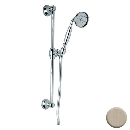 Spa Shower Handshower Set w/22" Slide Bar in Satin Nickel