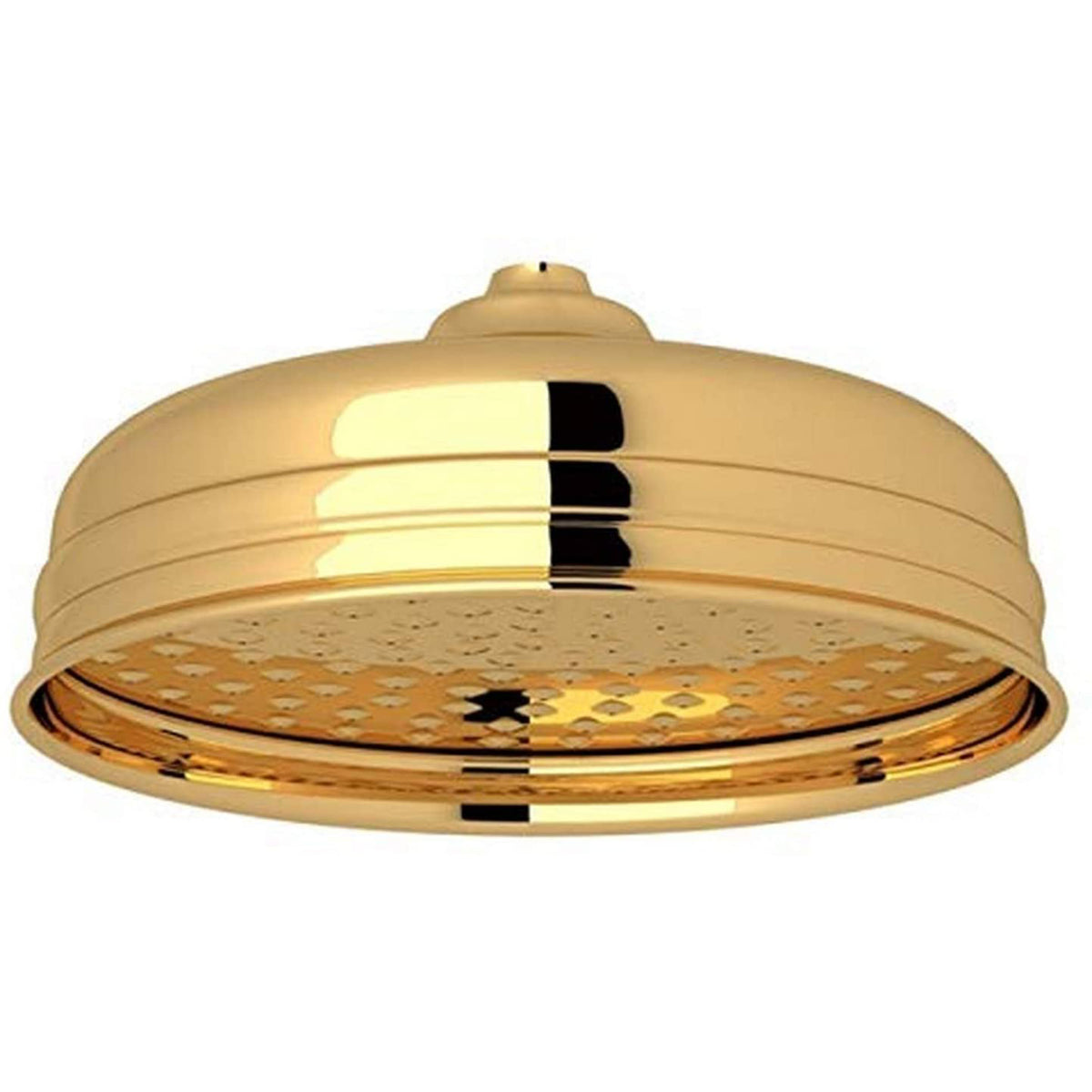 Perrin & Rowe Rain Single-Function Showerhead In English Gold