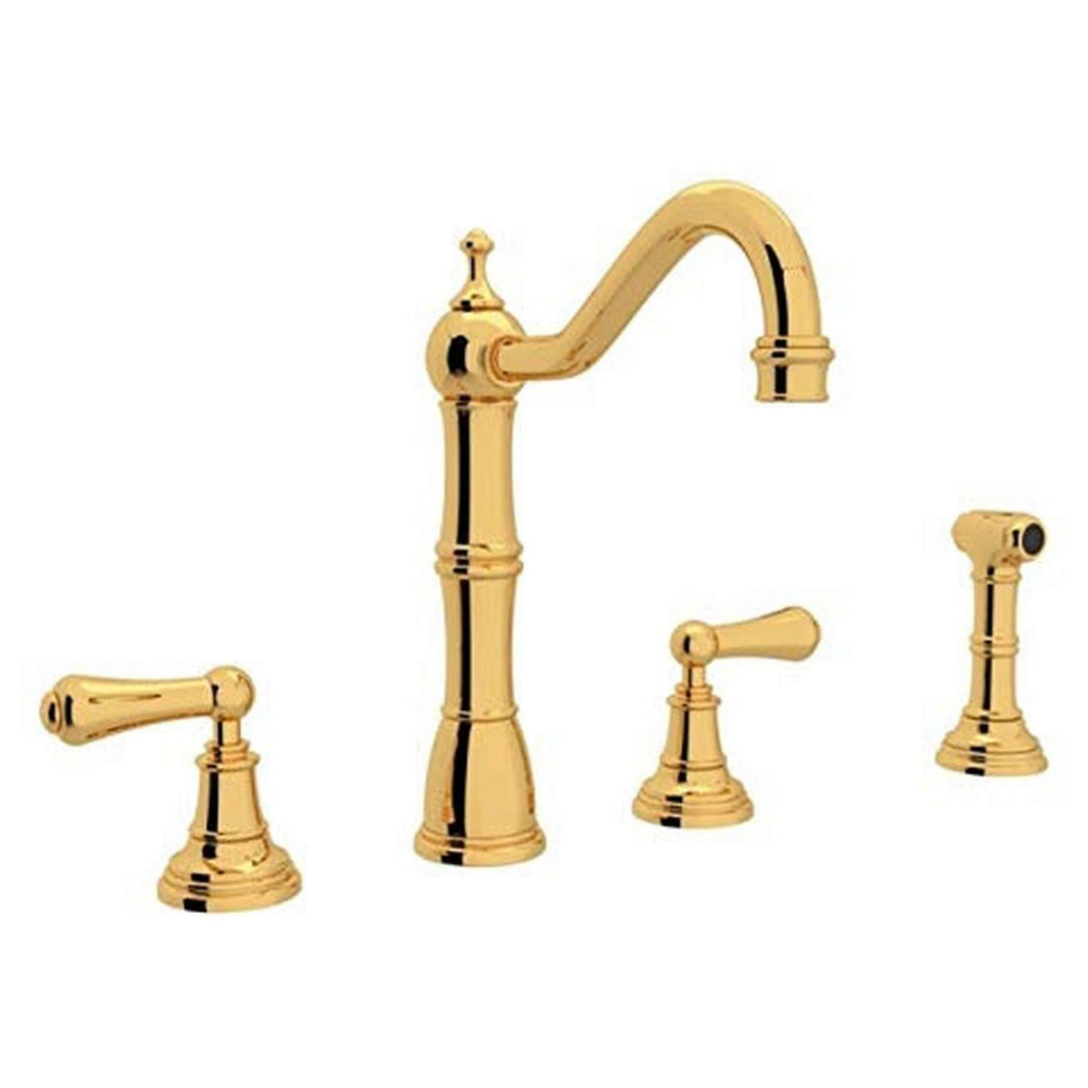 SINK FCT U.4776L-IB-2 4HL EDWARDIAN W/SIDESPRAY