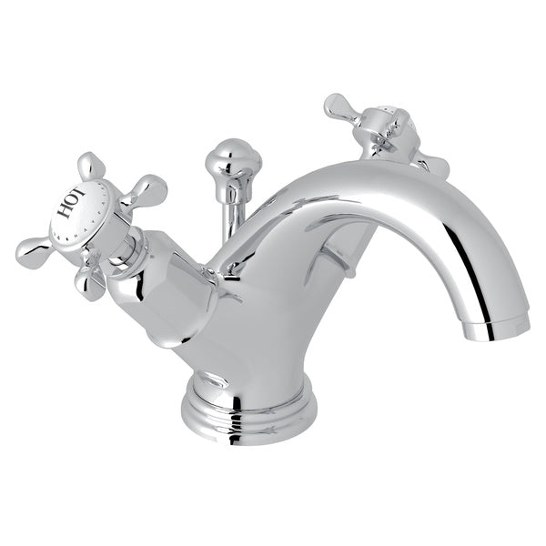 Edwardian Single Hole Lav Faucet in Polished Chrome