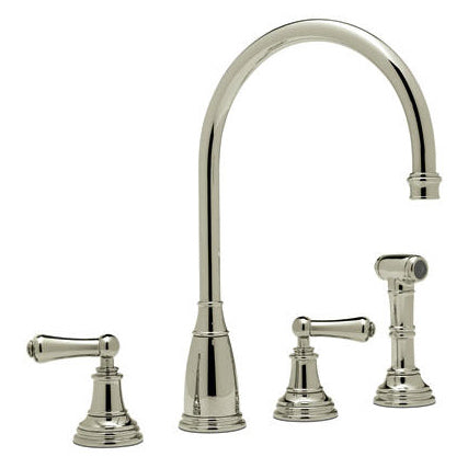 Perrin & Rowe Kitchen Faucet w/Cross Handles in Polished Nickel