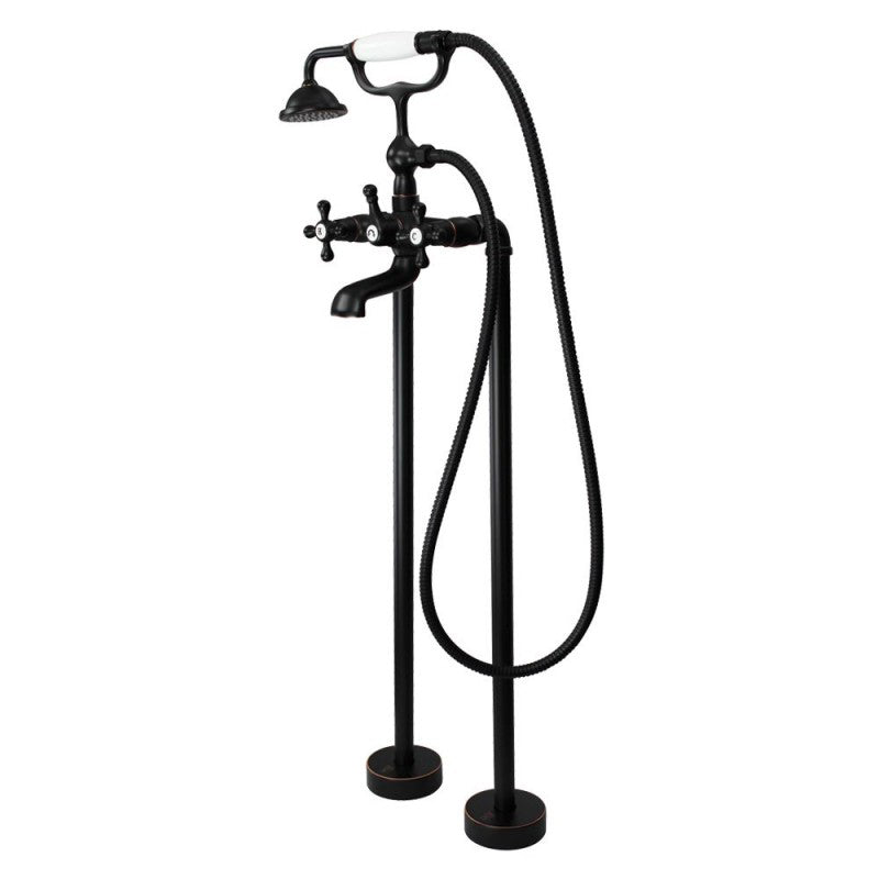 TUB FILLER T4210-ORB FREE STANDING W/SPRAY