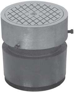 CLEANOUT 4 CAST IRON ON-GRADE ADJUSTABLE 851-64I - PUSH JOINT - CAST IRON COVER