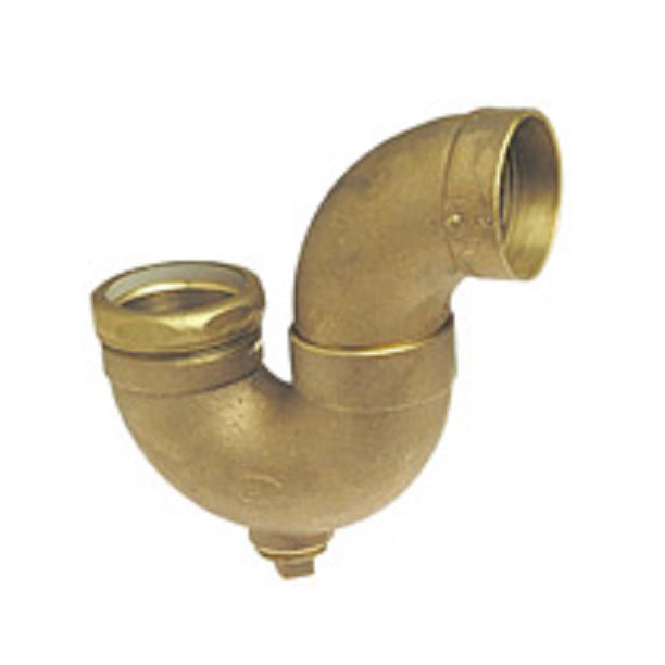 P-TRAP 1-1/2 CAST DWV CXSLIP JOINTXCLEANOUT W/PLUG 880