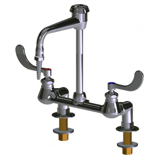 Deck-Mounted Manual Lab Faucet In Polished Chrome