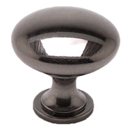 Euro Moderno 1-3/16" Knob in Brushed Black Nickel