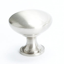 Euro Moderno 1-3/16" Knob in Brushed Nickel
