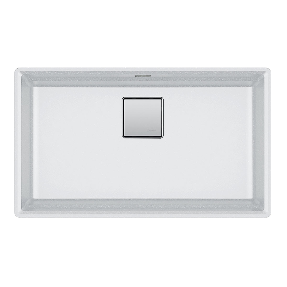 Peak 32x18-3/4x9-1/2" Granite Single Bowl Sink, Polar White