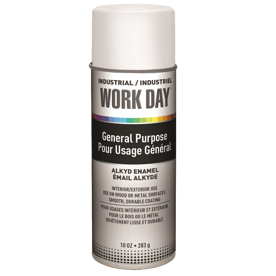 Krylon 16 oz Gloss White Industrial Work Day Aerosol Enamel