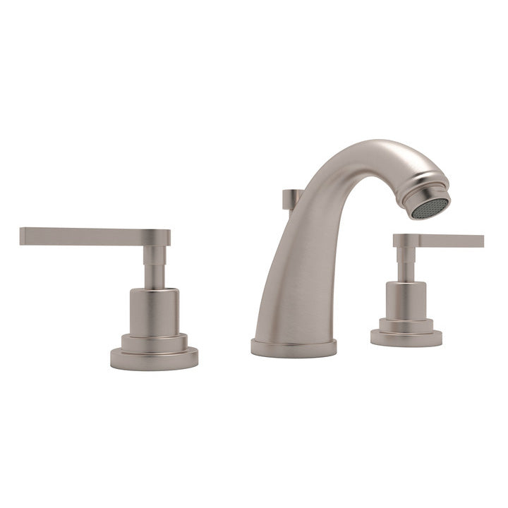 Avanti Widespread Lav Faucet in Satin Nickel w/Metal Levers