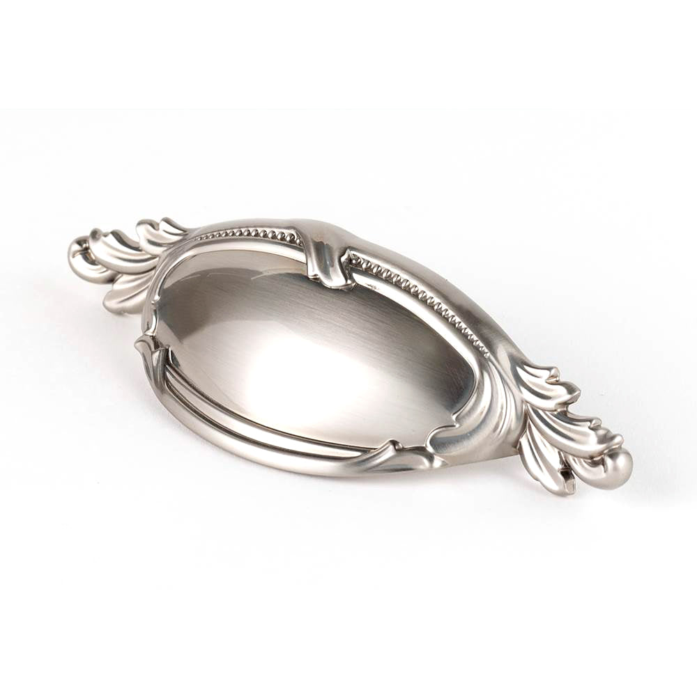 Hickory 4" Cup Pull w/Satin Nickel Finish