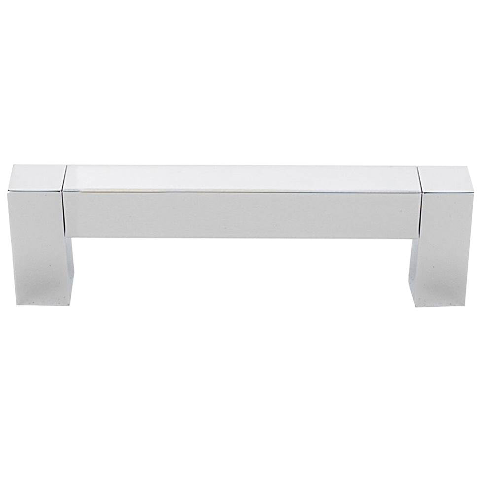 Block 3-1/2" Pull w/Polished Chrome Finish