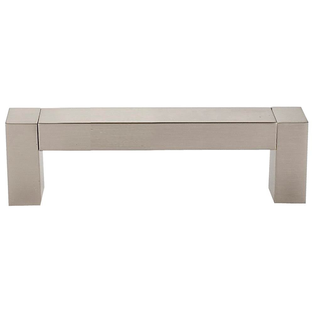 Block 3-1/2" Pull w/Satin Nickel Finish