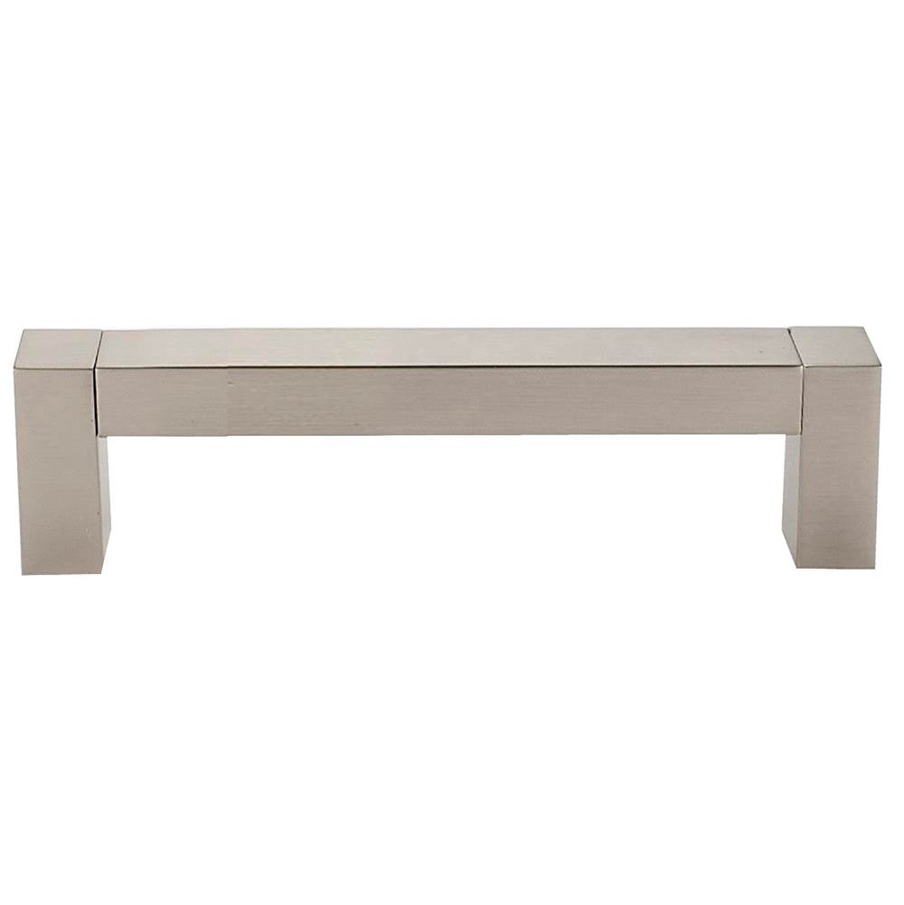 Block 4" Pull w/Satin Nickel Finish