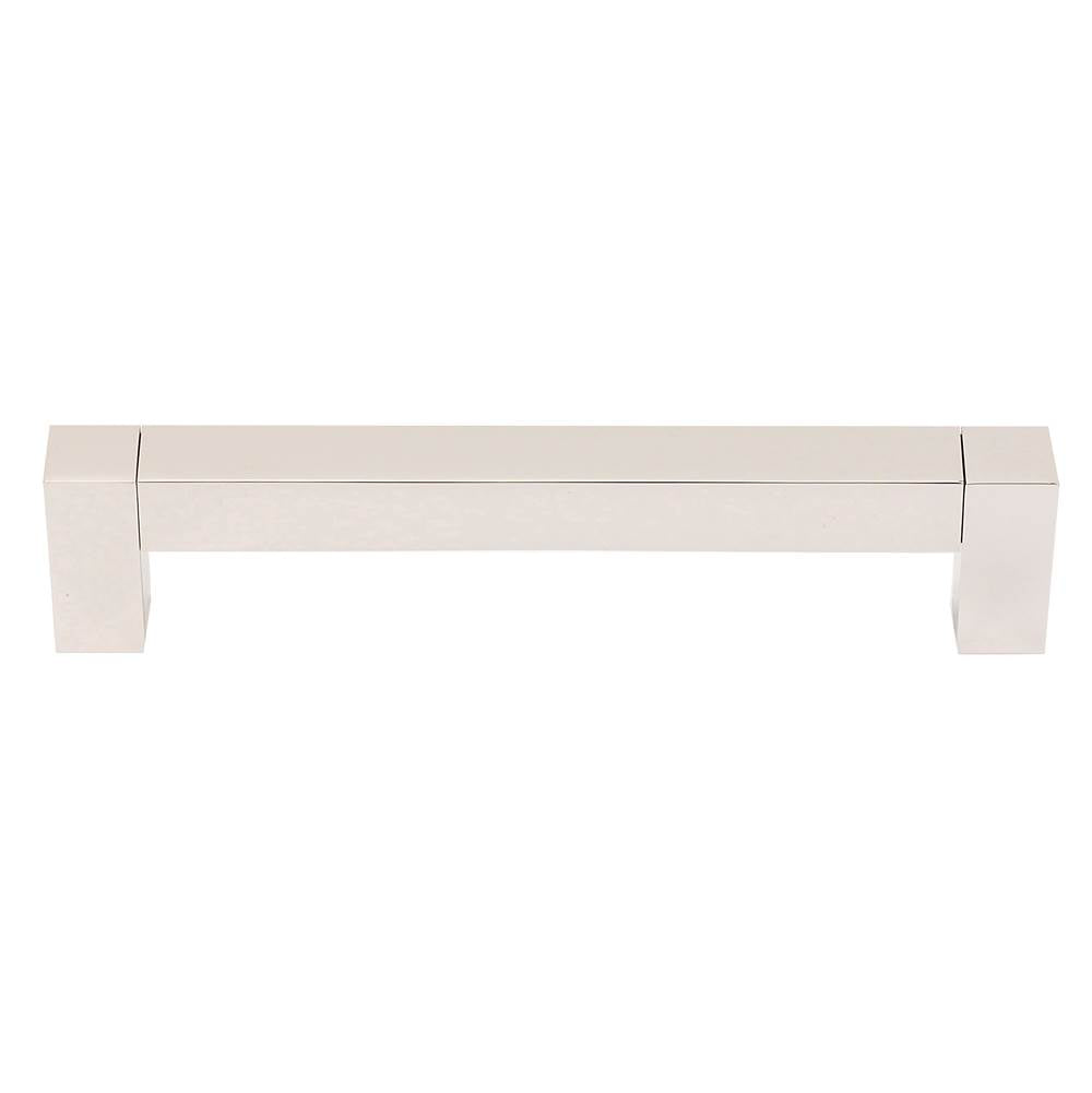 Block 6" Pull w/Polished Nickel Finish