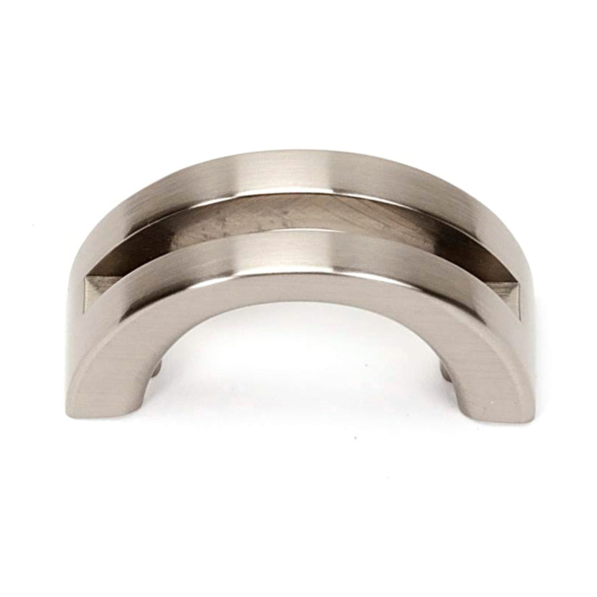 Slit-Top 1-1/2" Pull w/Satin Nickel Finish