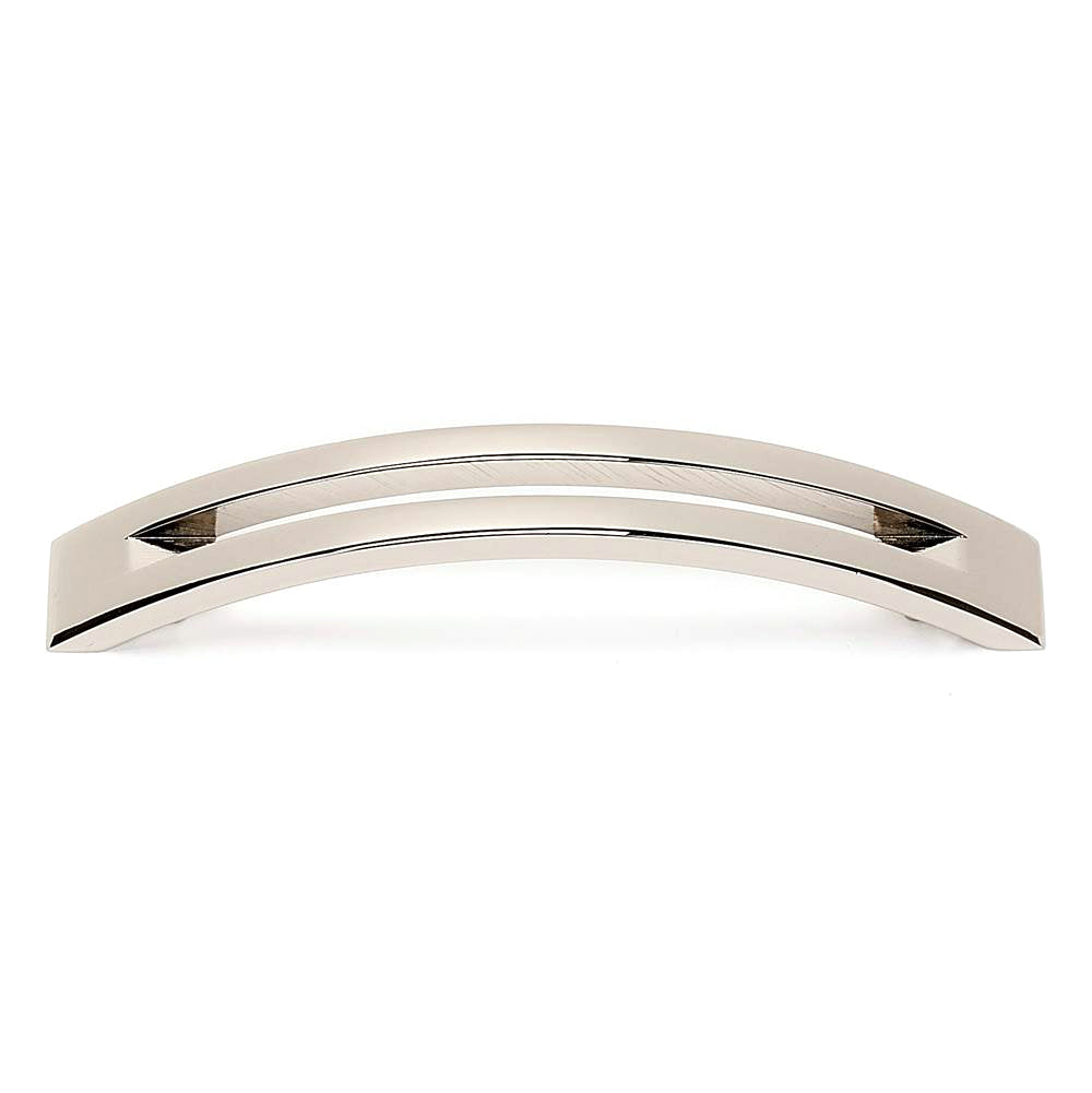Slit-Top 4" Pull w/Polished Nickel Finish