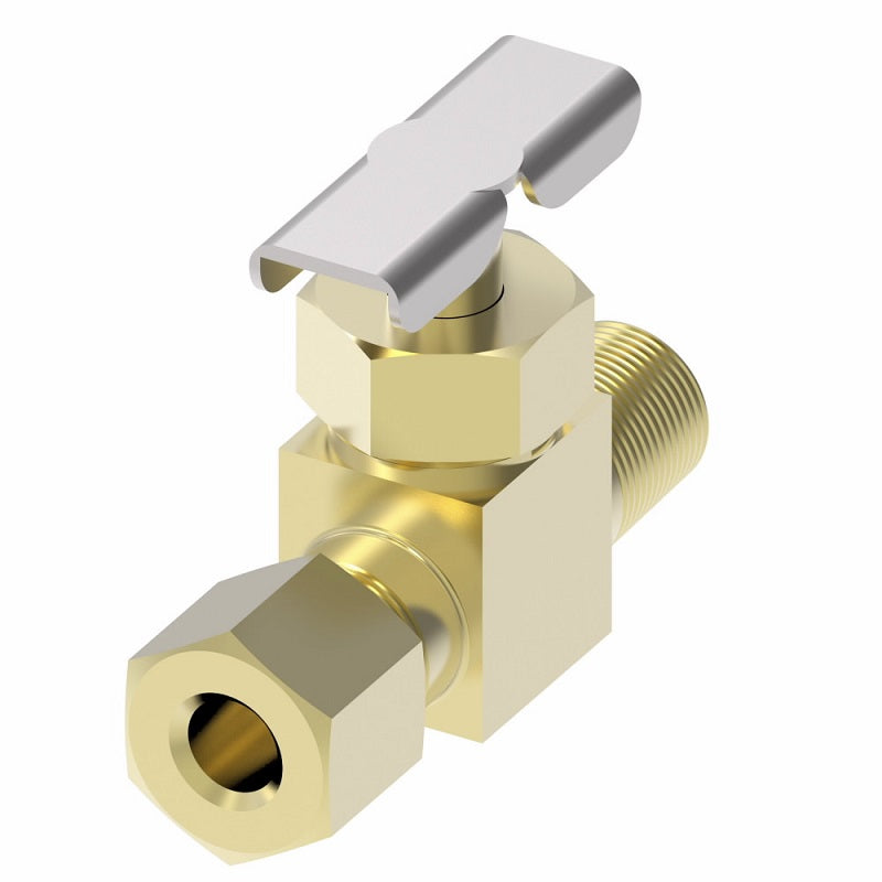 Needle Valve 3/8"X1/4" Brass CMPXMPT Max Pressure 150 PSI