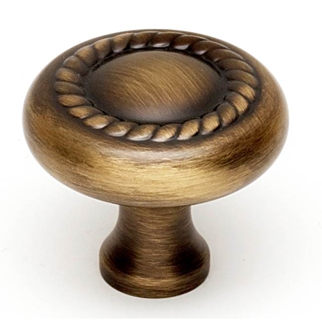 Rope 1" Knob w/Antique English Matte Finish