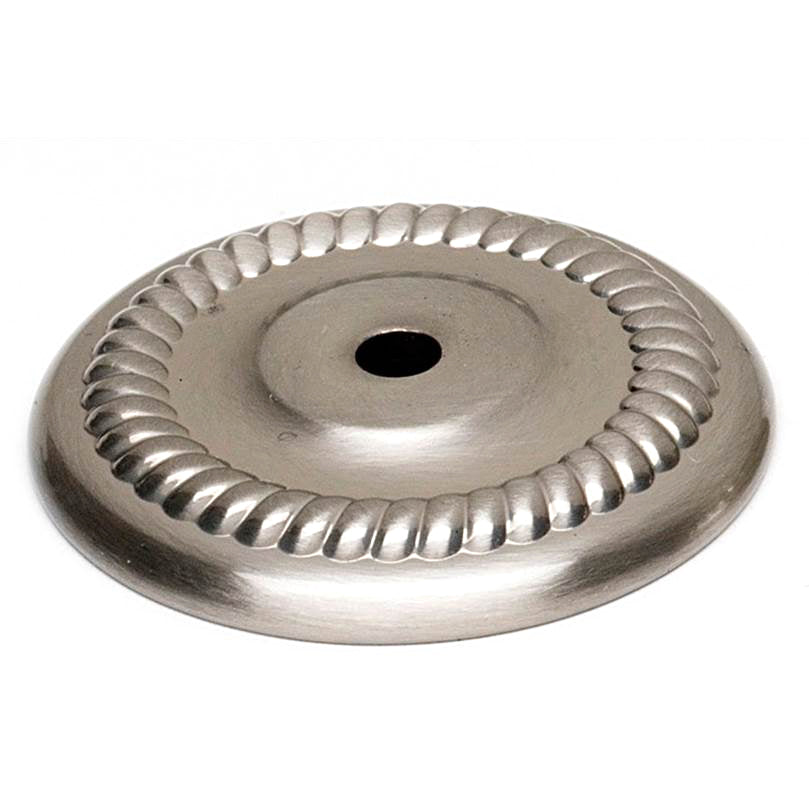 Rope 1-1/2" Rosette w/Satin Nickel Finish
