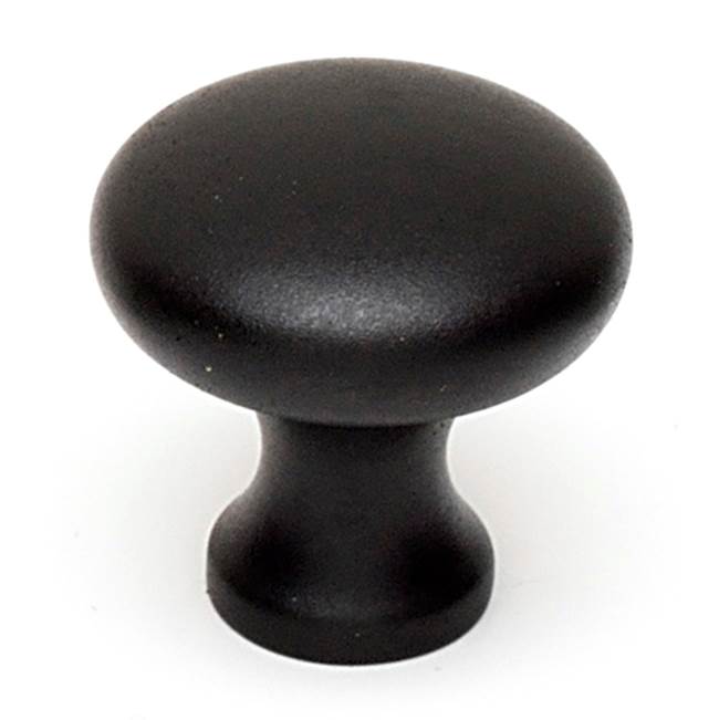 Traditional 3/4" Knob w/Matte Black Finish