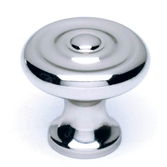 Traditional 1" Knob w/Polished Chrome Finish