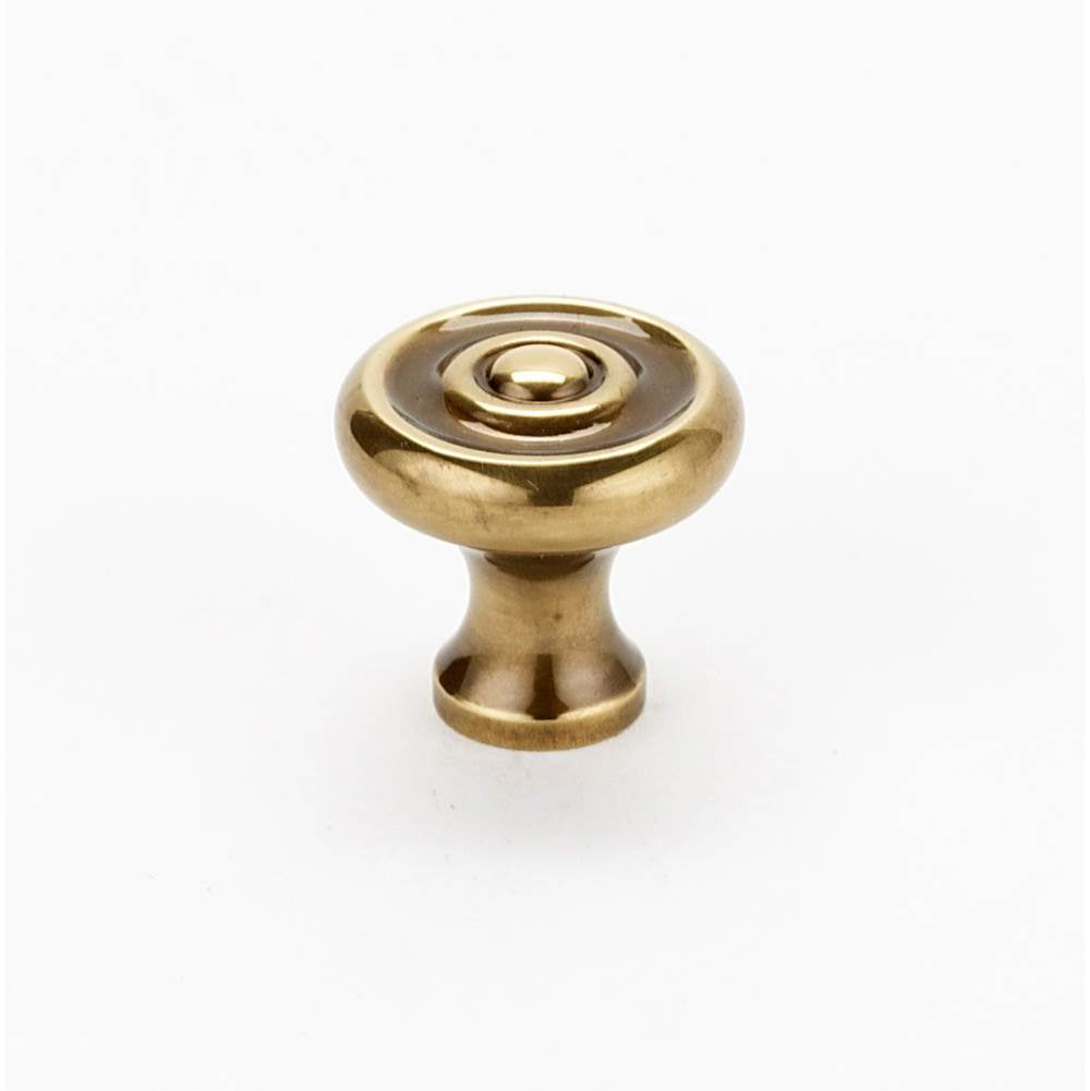 Traditional 3/4" Knob w/Polished Antique Finish
