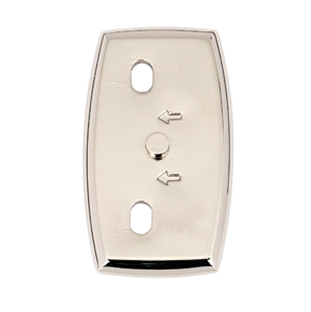 Euro 2-1/2" Base Plate w/Polished Nickel Finish