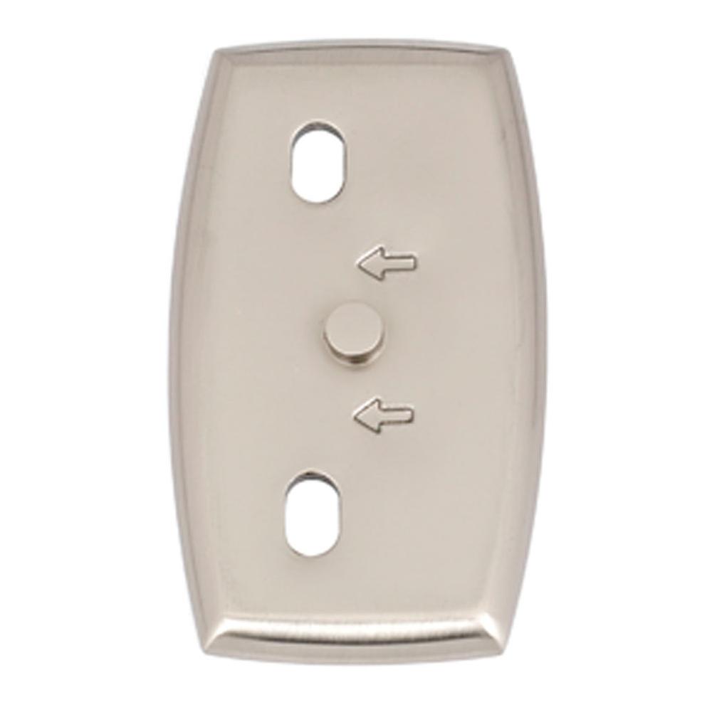 Euro 2-1/2" Base Plate w/Satin Nickel Finish