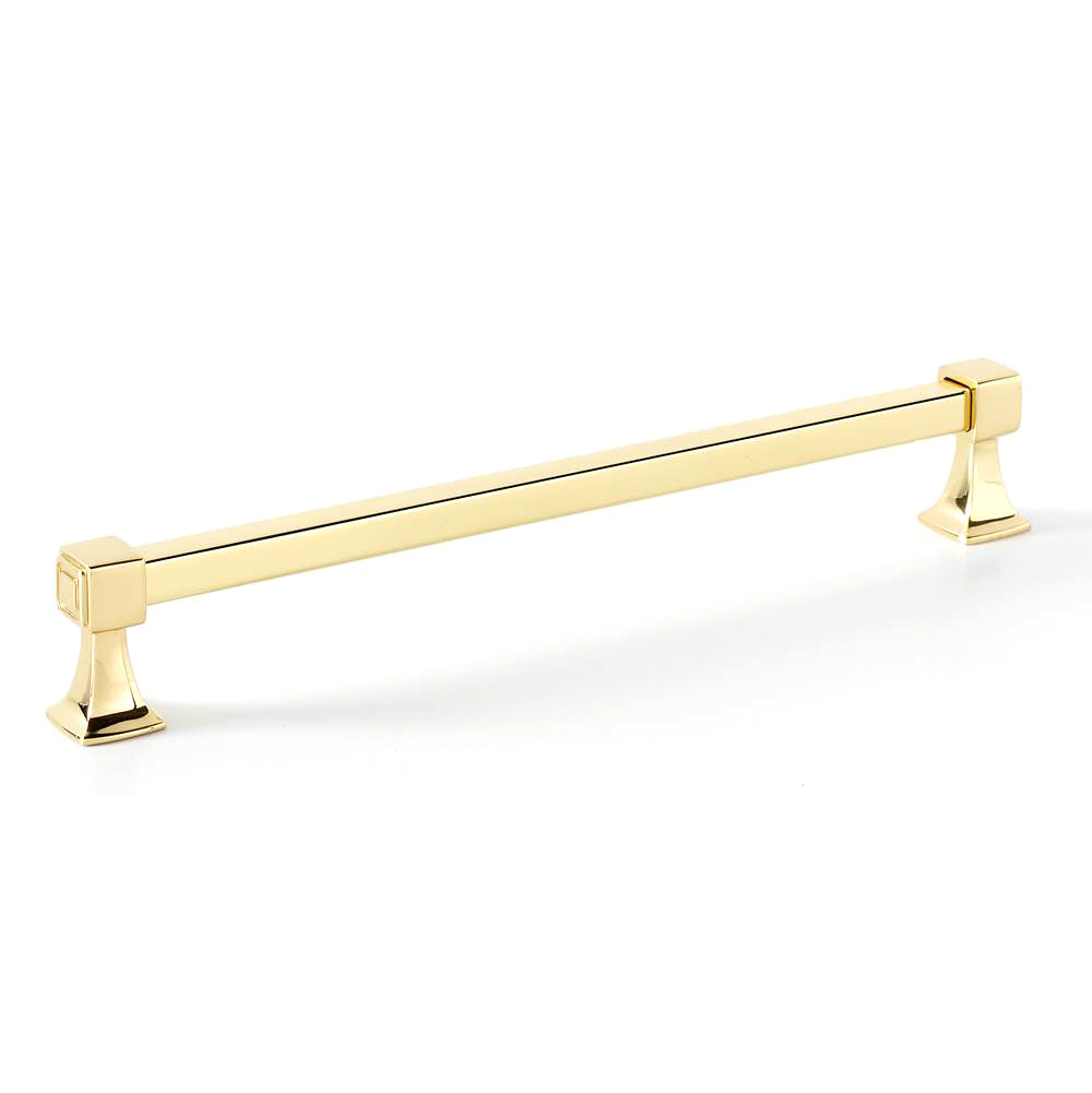 Cube 8" Pull in Polished Brass