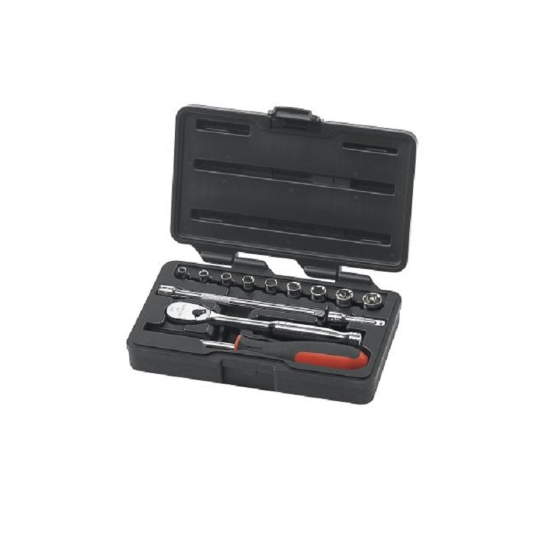 Socket Set 13-Pc 1/4" Drive 6 Pt with Quick Release Ratcheting