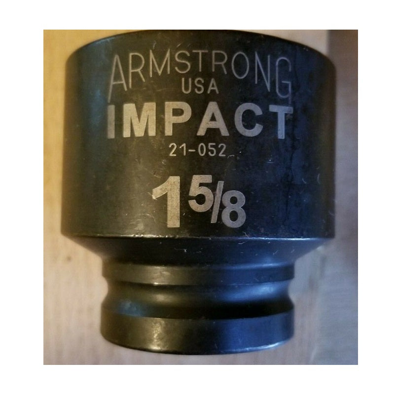 Socket 1-5/8" 3/4" Drive 6 Point Black Impact