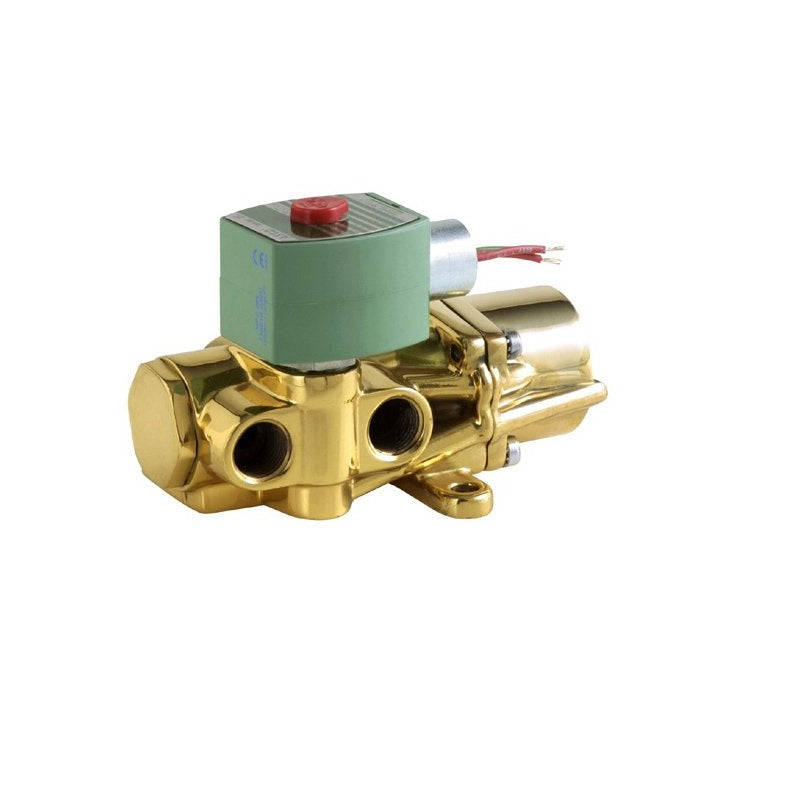 Solenoid Valve 3/8" Brass 4-Way AC 120V Midget 2