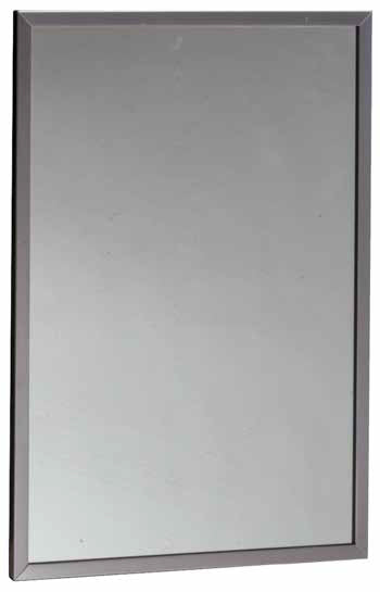 Mirror w/Stainless Steel Channel Frame 18x24