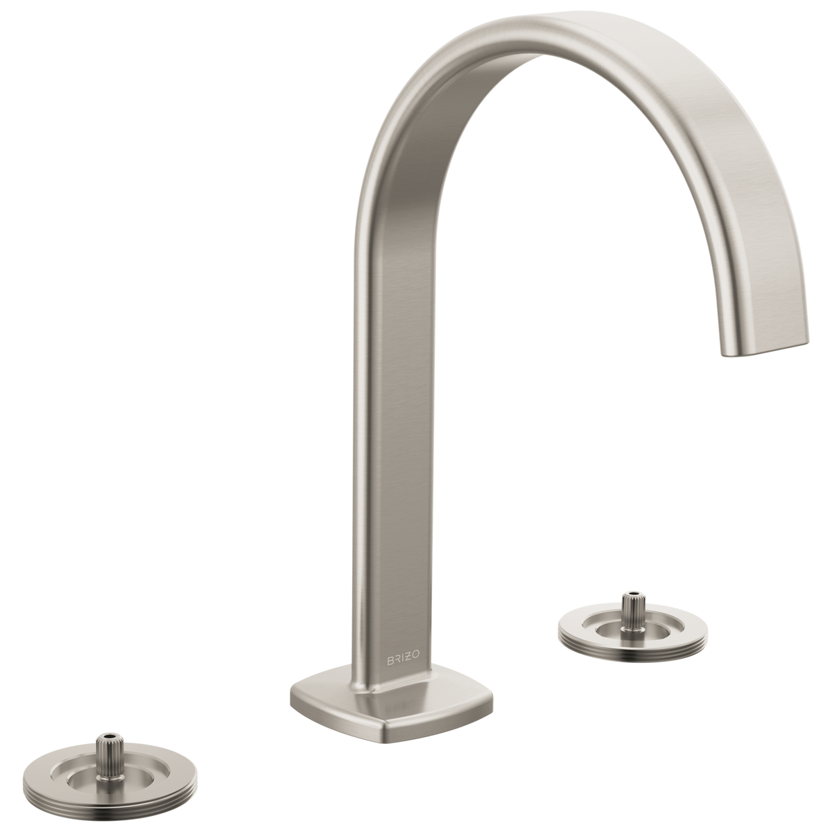 Allaria Widespread Arc Spout Lav Faucet, No Hdl in Luxe Nickel