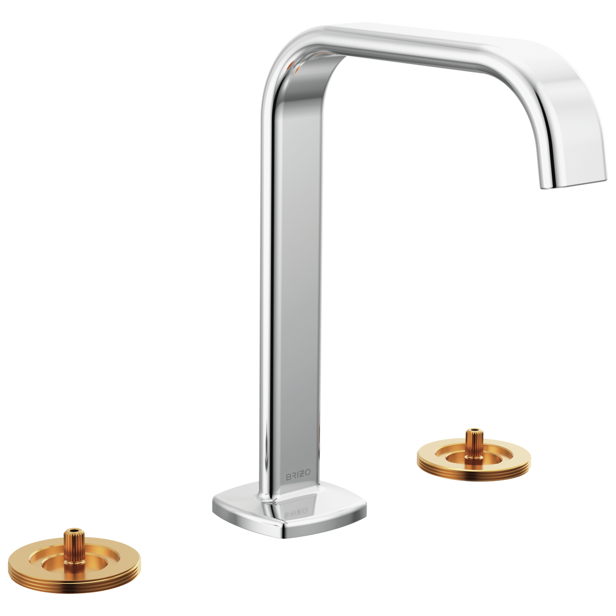 Allaria Widespread Square Spout Lav Faucet, No Hdl in Chrome