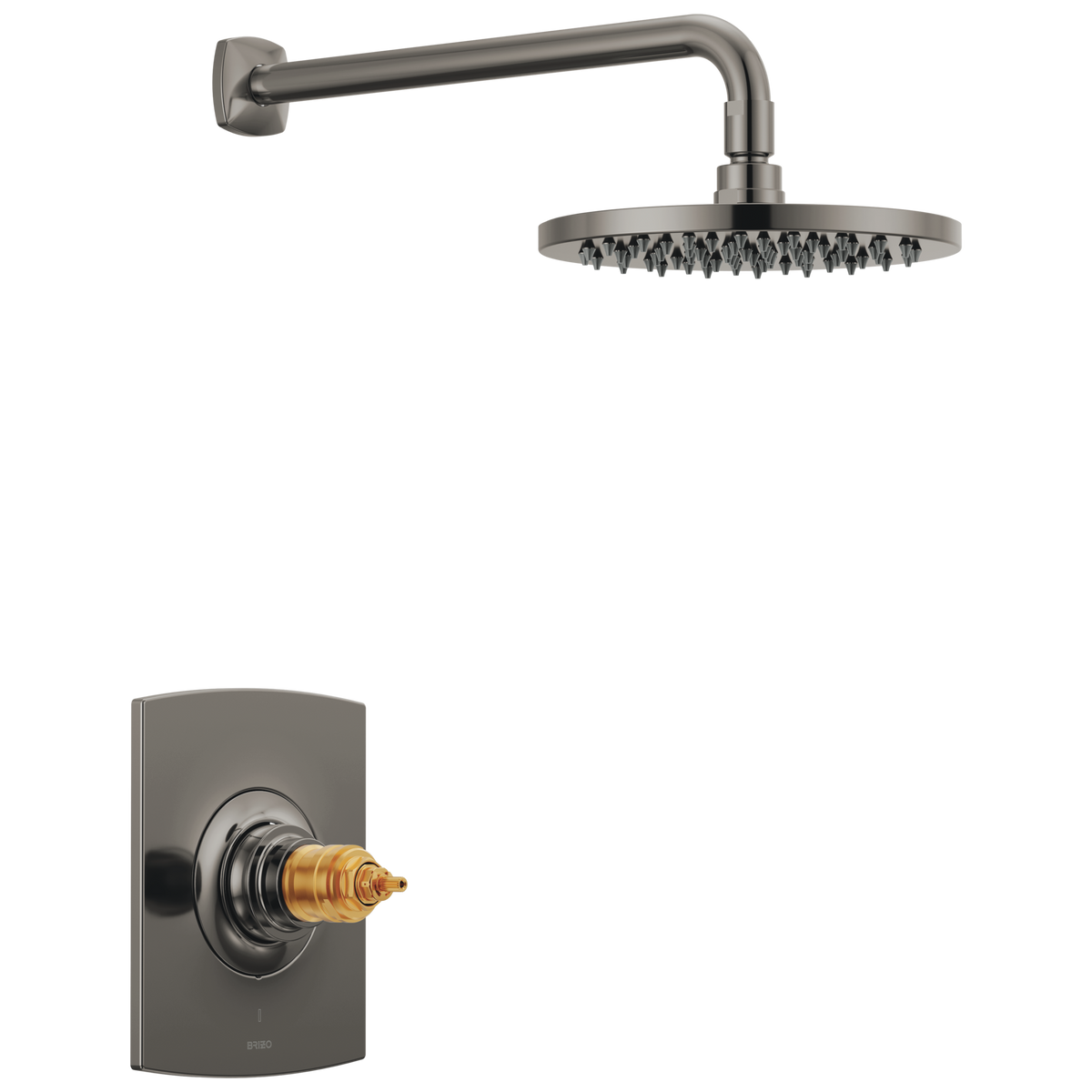 Allaria Thermostatic Shower Only Trim, No Hdl in Black Onyx
