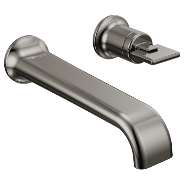 Brizo Allaria Wall Mount Lav Faucet, No Hdl in Black Onyx