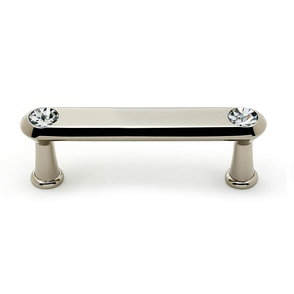 Crystal 3" Pull w/Polished Nickel Finish