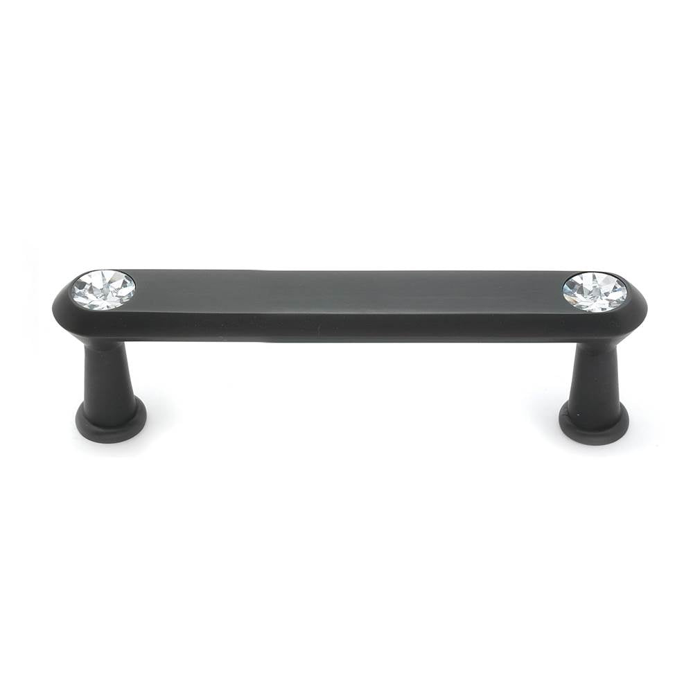 Crystal 3-1/2" Pull w/Bronze Finish