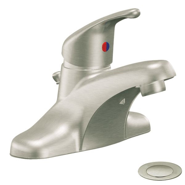 Cornerstone Centerset Lav Fct in Brush Nickel w/50/50 Waste