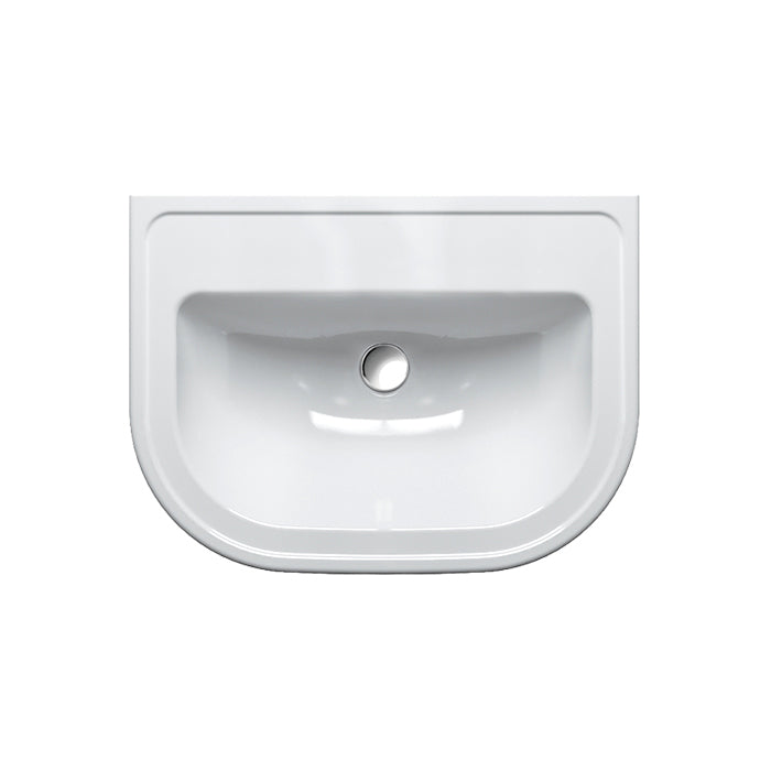 Canova Royale 70 27.56x20.47x9.06 Single Bowl Bath Washbasin White